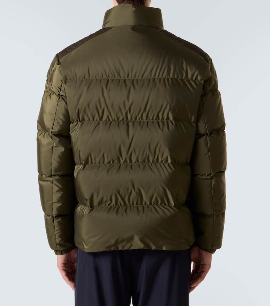 Moncler Long Sleeve Cotton Coat In Green