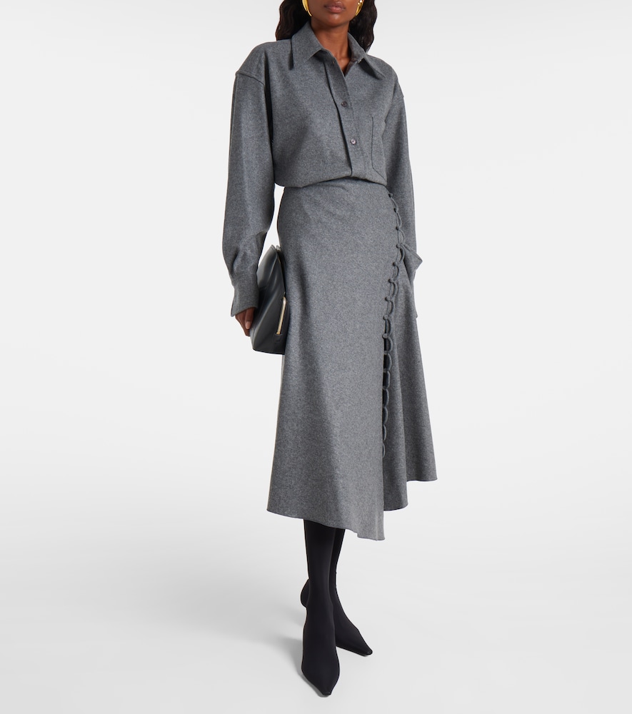  Victoria Beckham Victoria Beckham Hemd Aus Wolle Und Kaschmir 