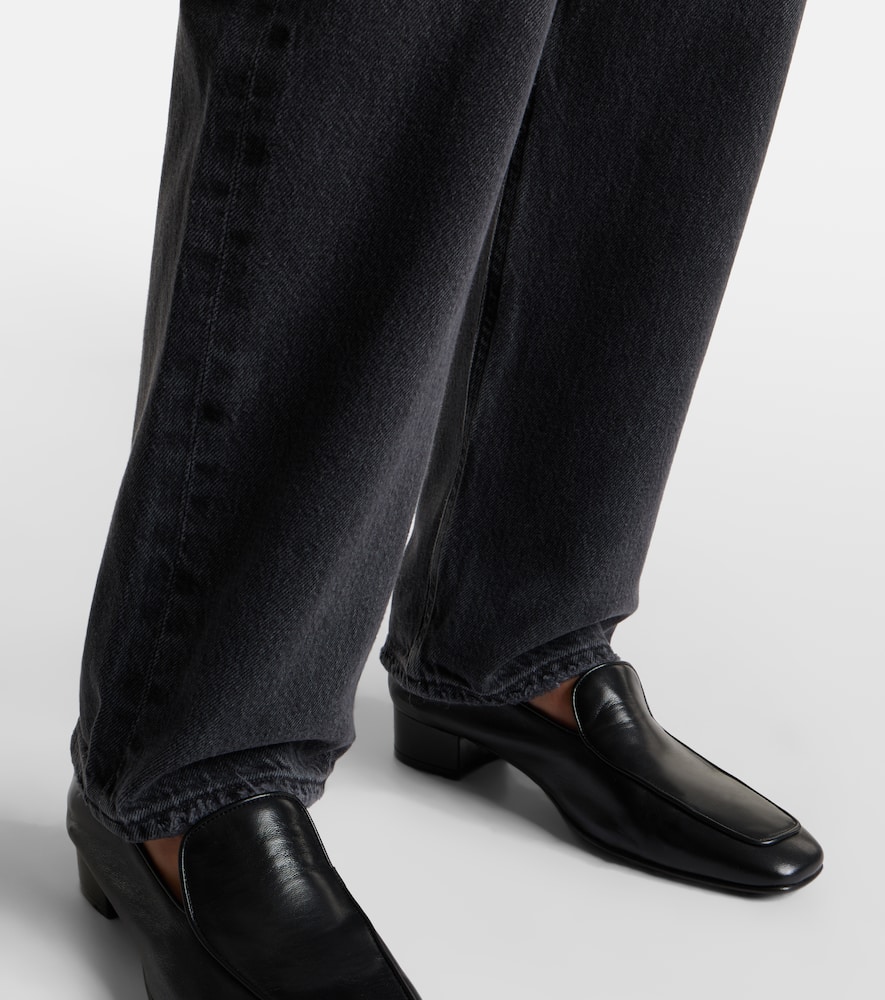 Agolde Kelly High-rise Straight Jeans In Gray