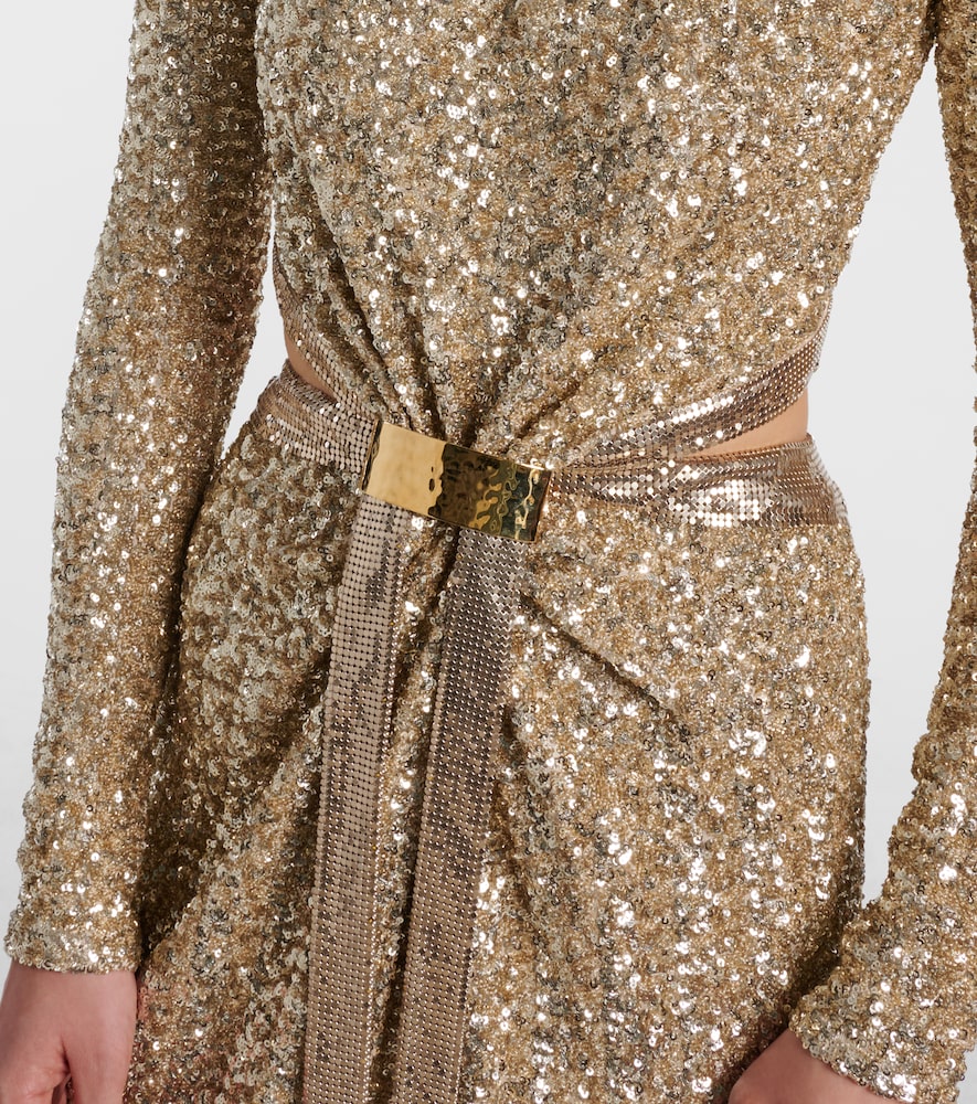  Rabanne Rabanne Robe Mit Pailletten 