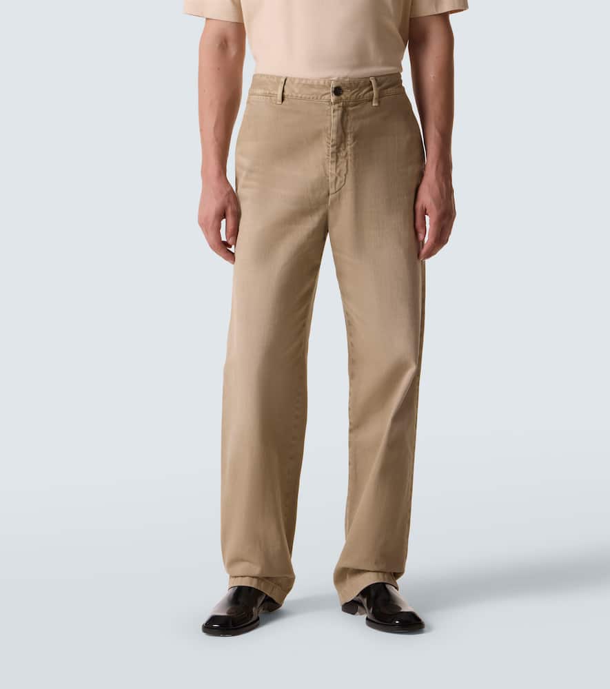 Calvin Klein Collection Bertie Straight Jeans In Brown