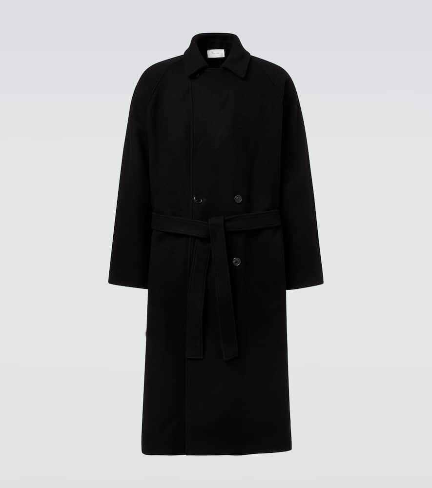 The Row Eomer Wool Coat In Black