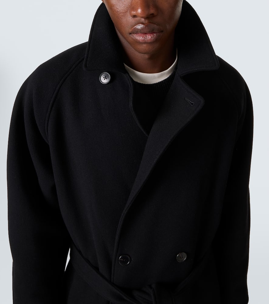 The Row Wool And Cashmere Oversized Coat In Black
