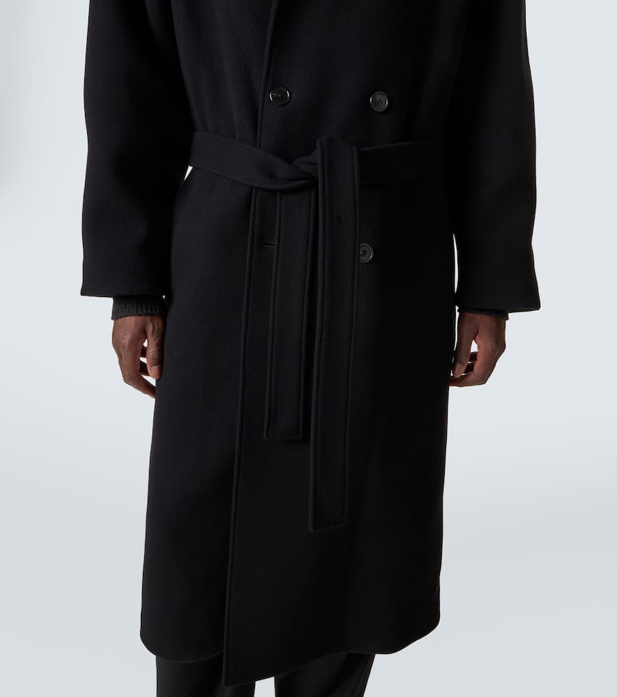 The Row Wool And Cashmere Oversized Coat In Black