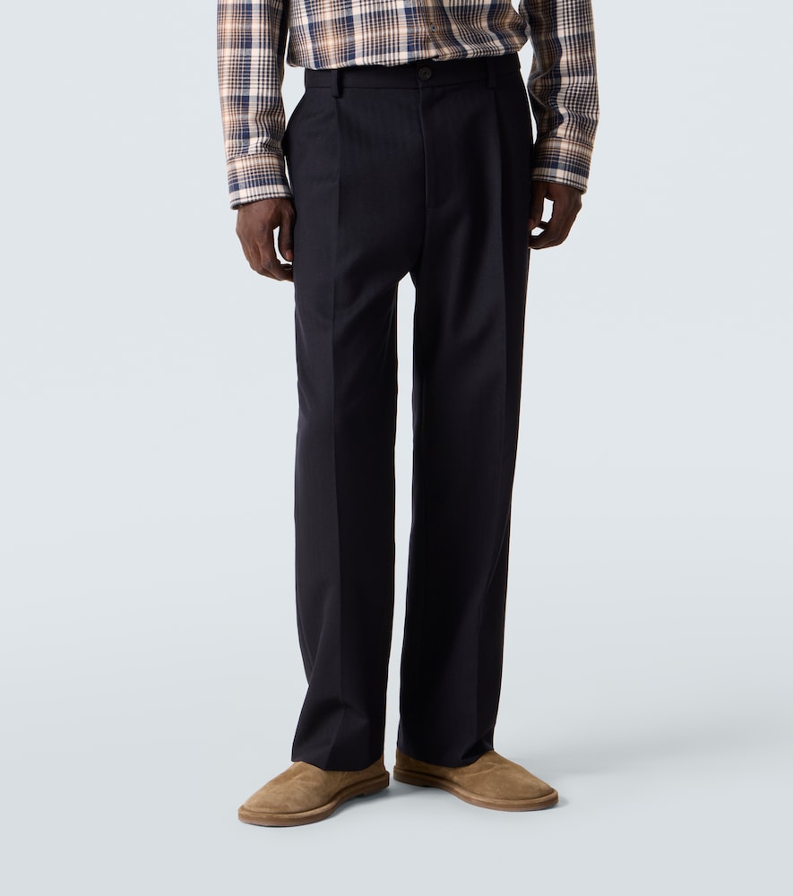  Studio Nicholson Studio Nicholson X Aaron Levine Selby Wool Straight Pants 
