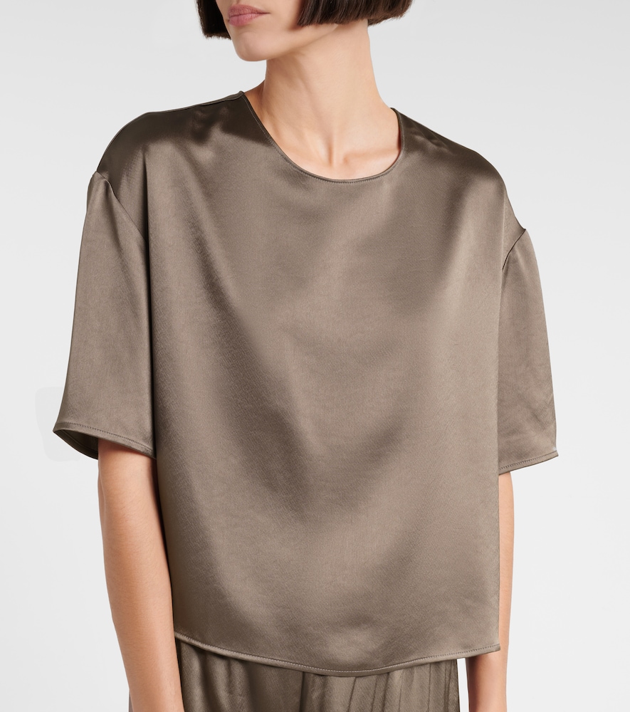 Leset Boxy T-shirt In Gray