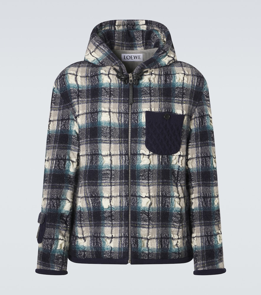 Loewe Plaid wool and linen jacket
