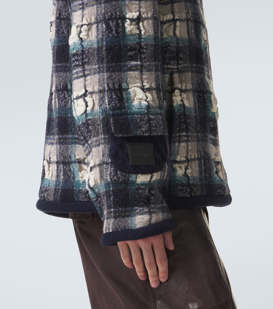  Loewe Loewe Plaid Wool And Linen Jacket 