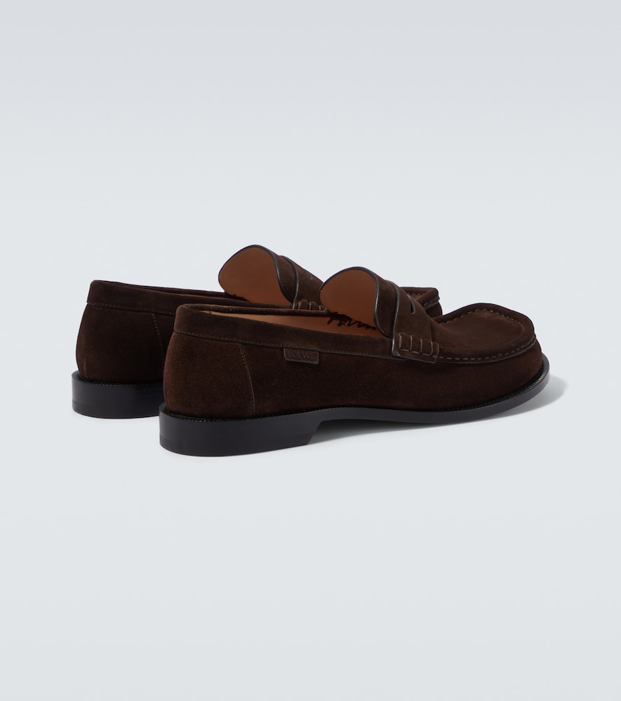 Loewe Loewe Campo Suede Penny Loafers 