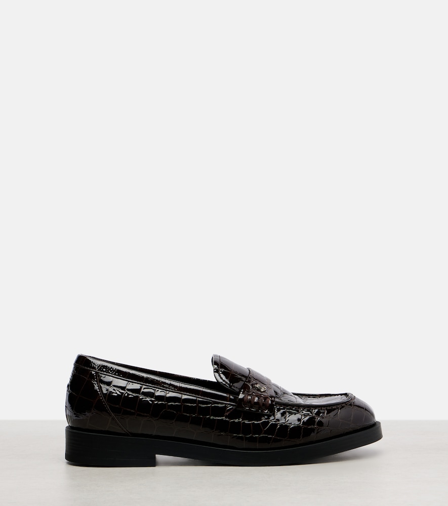  Jimmy Choo Jimmy Choo Loafers Ivy Aus Lackleder 