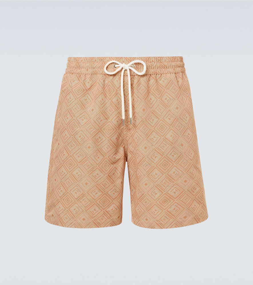 Frescobol Carioca Santos printed swim trunks
