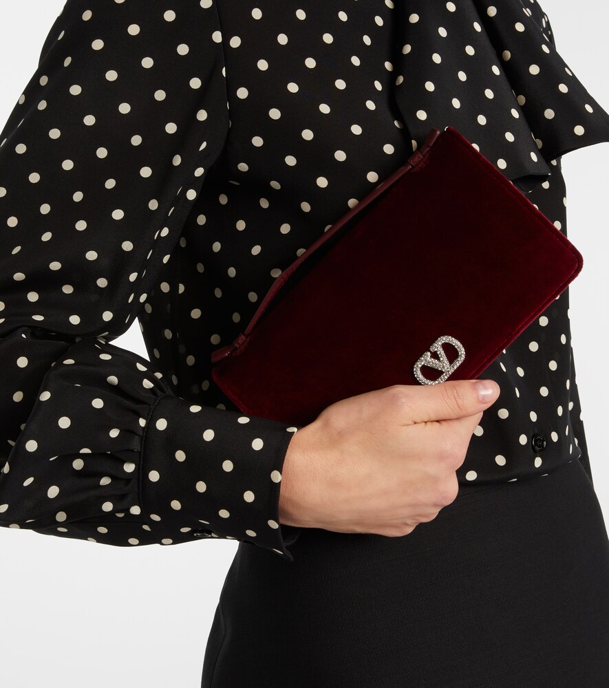 Valentino Garavani VLogo velvet crossbody bag