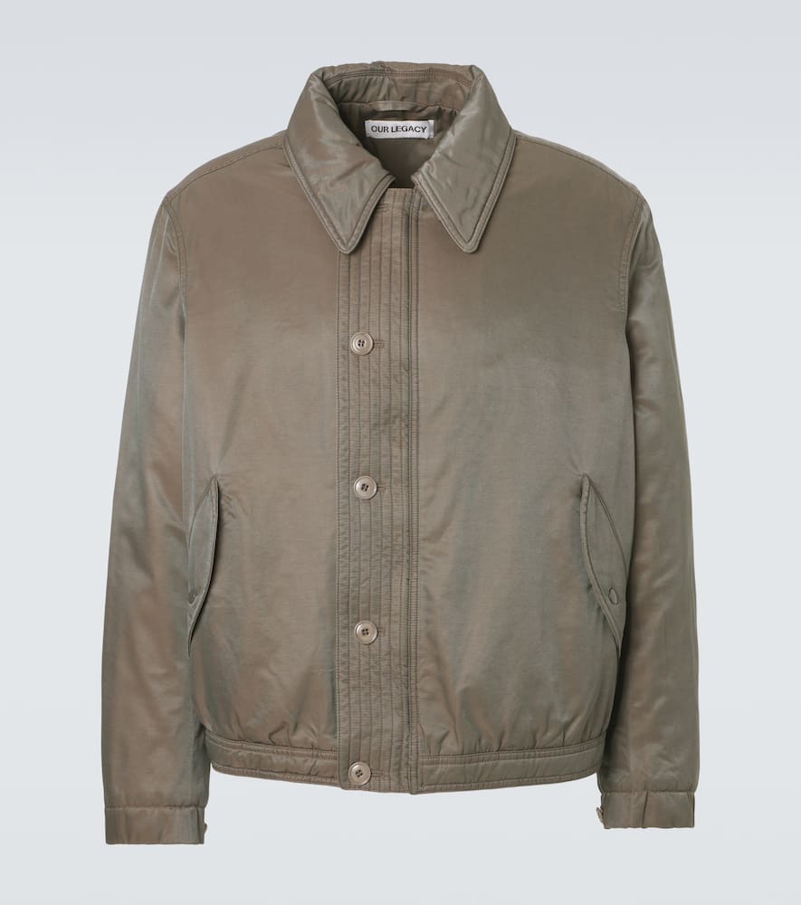 Our Legacy Auto Cotton-blend Twill Jacket In Gray