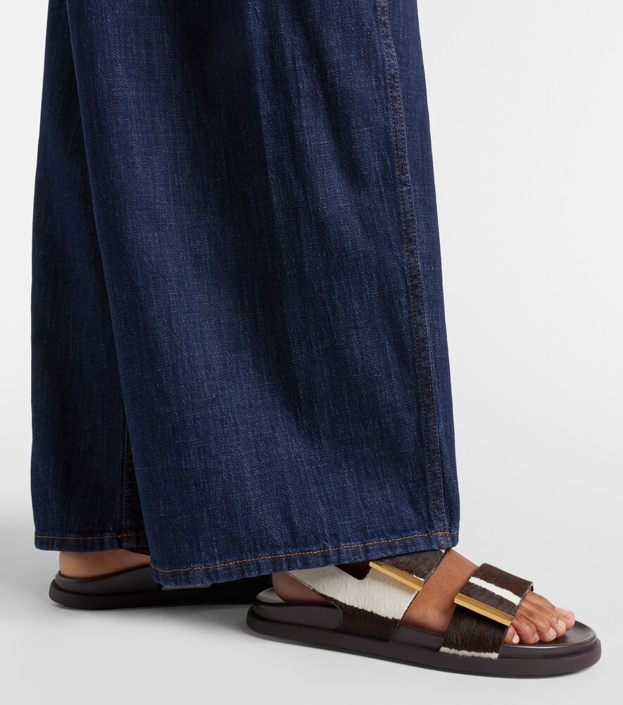Tod's Printed calf hair sandals