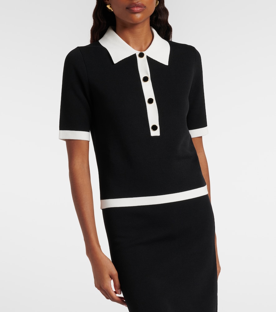  Nina Ricci Nina Ricci Polohemd Aus Rippstrick 