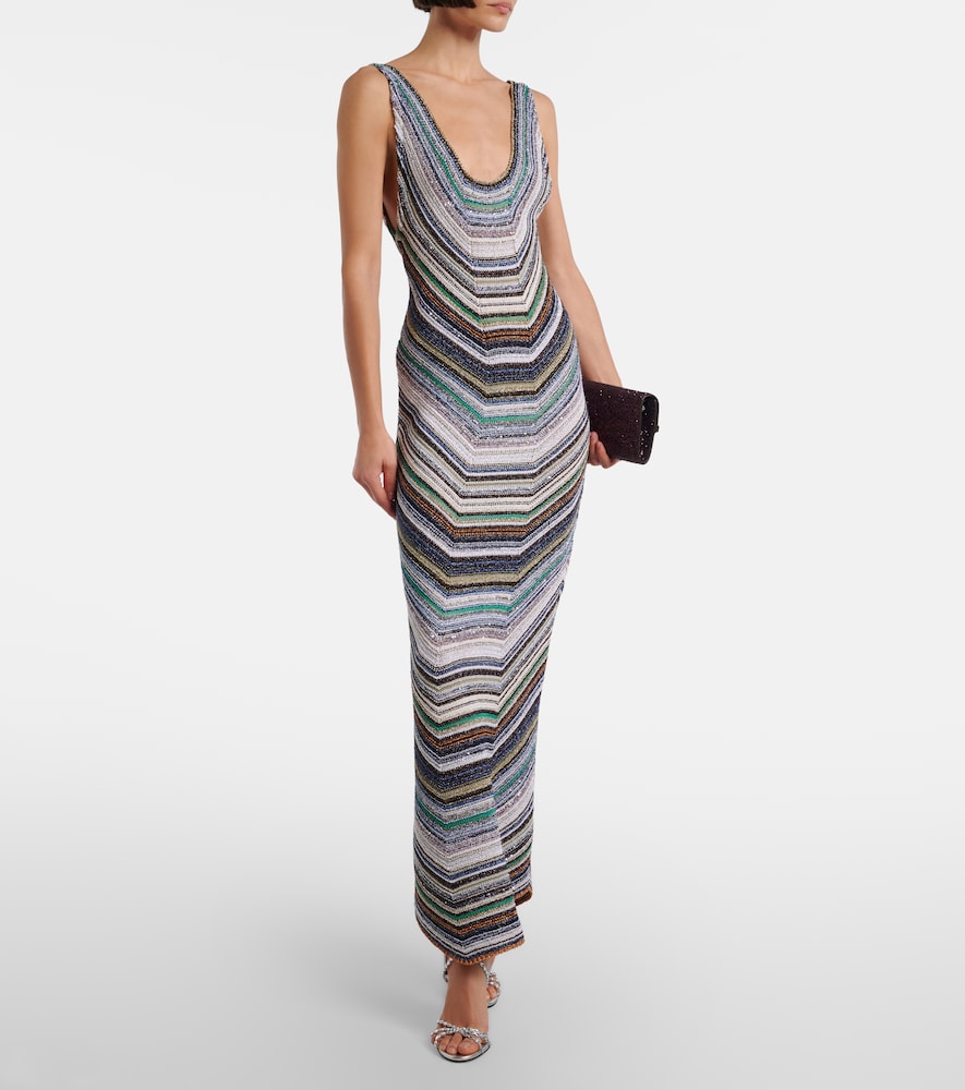  Missoni Missoni Robe Aus Häkelstrick Mit Pailletten 