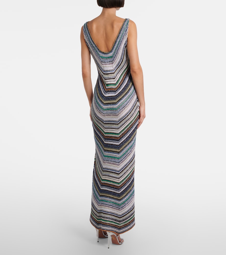  Missoni Missoni Robe Aus Häkelstrick Mit Pailletten 