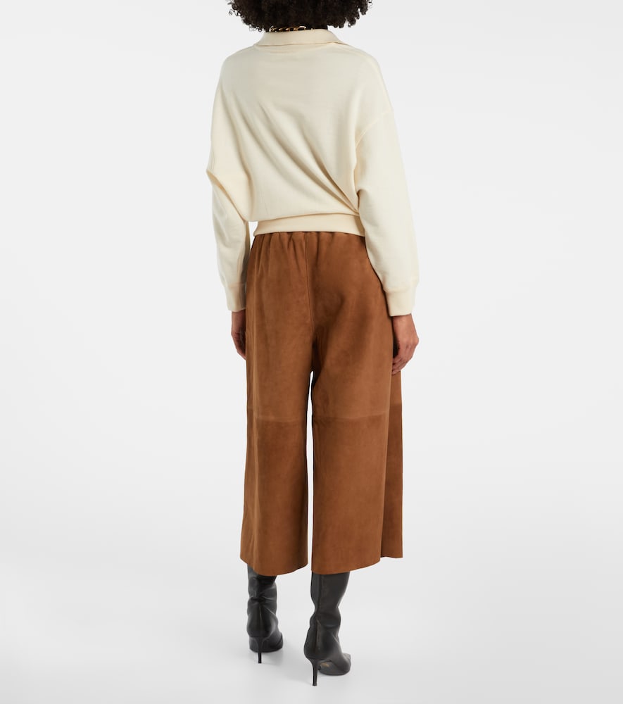  Yves Salomon Yves Salomon Culottes Aus Veloursleder 