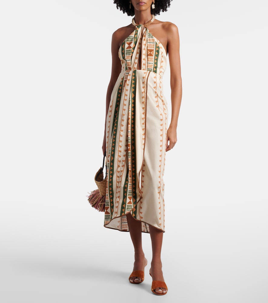Johanna Ortiz Centro Del Cielo printed cotton midi dress