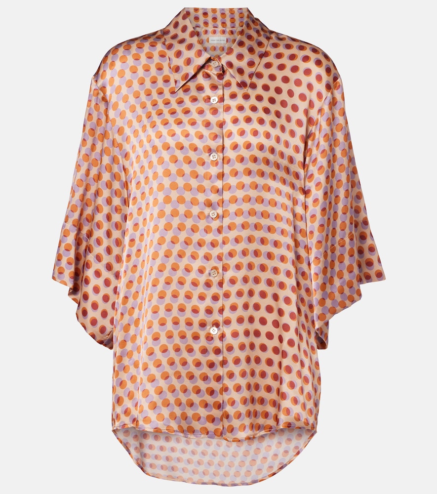 Dries Van Noten Dries Van Noten Polka-dot silk shirt　Dries Van Noten ポルカドット シルク シャツ