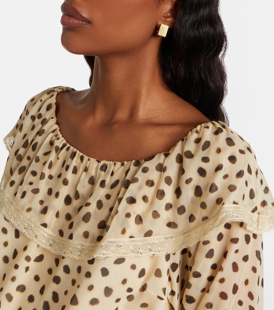 Priscilla Leopard-Print Blouse