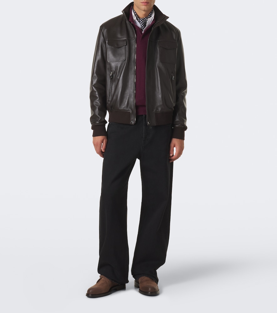 Dolce&Gabbana Leather Blouson Jacket