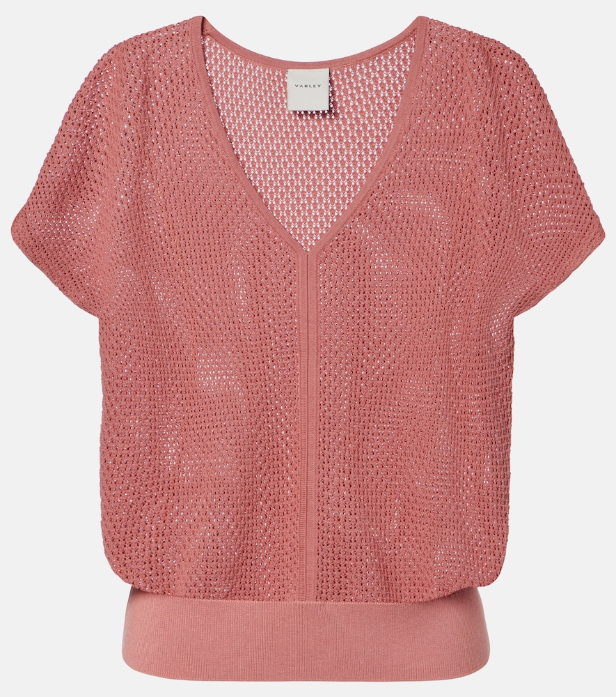 Top Ashford in cotone traforato