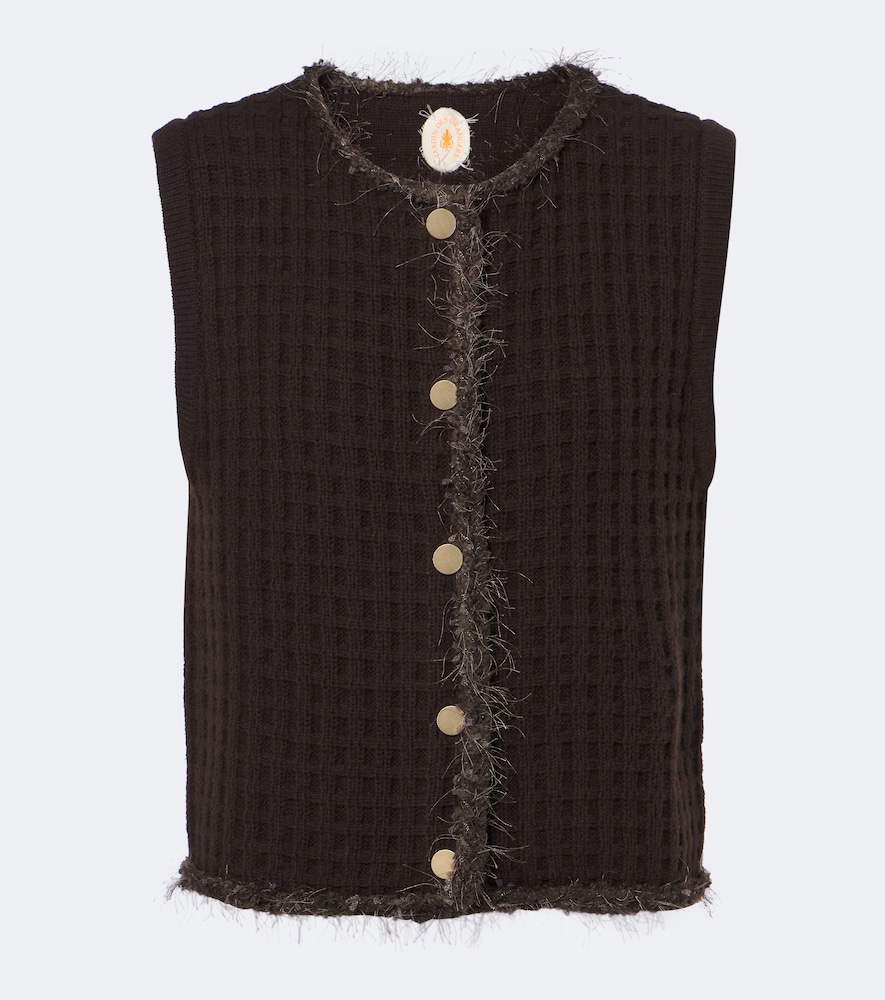 Jardin des Orangers Pull sans manches en laine et cachemire 280 €