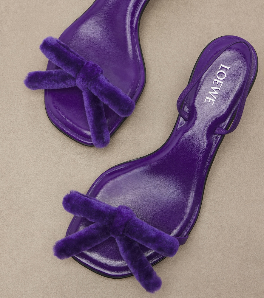 Mimi Shearling And Slingback