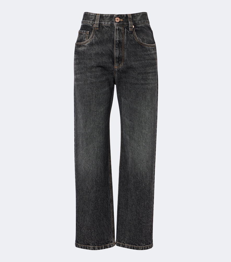 Cropped Straight Jeans