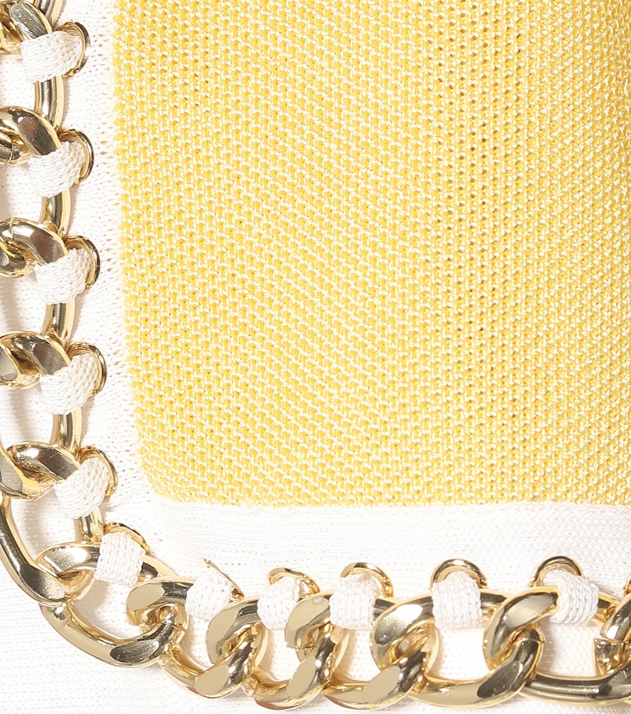  Balmain Balmain Chain-link Cropped Knit Jacket 