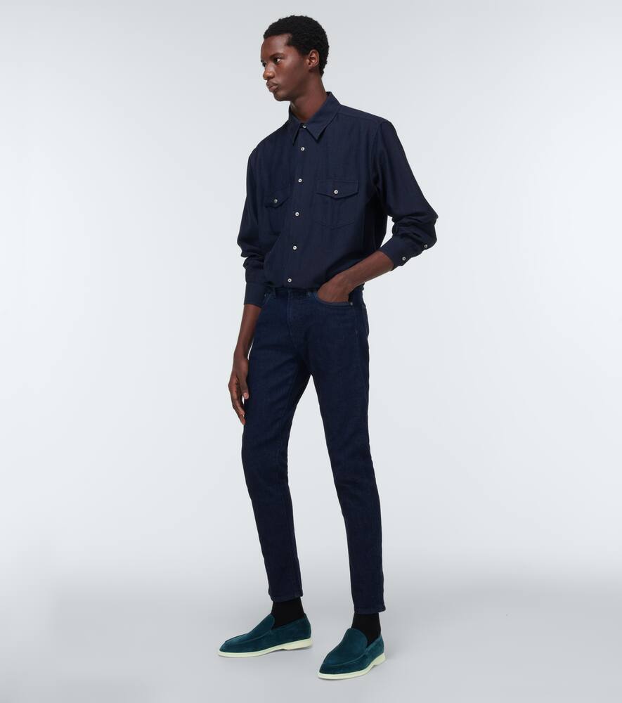 LORO PIANA SUMMER WALK绒面革乐福鞋