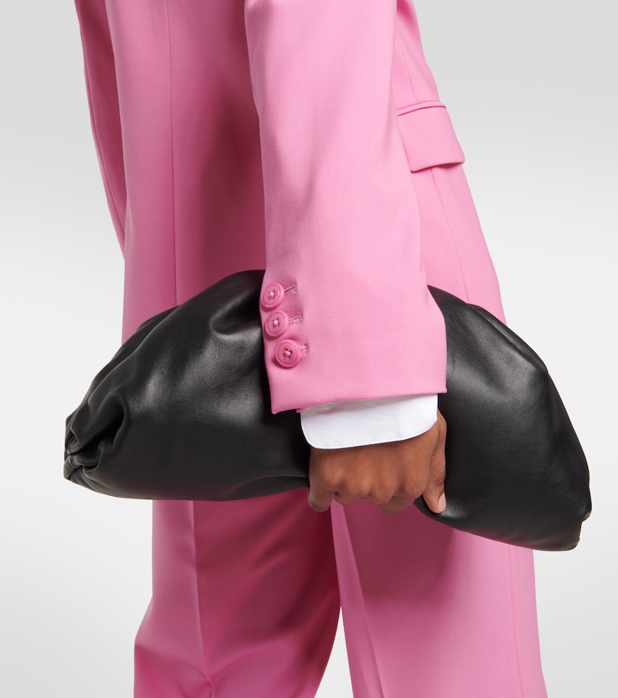 Shop Dorothee Schumacher Striking Lightness Wool-blend Blazer In Adored Pink