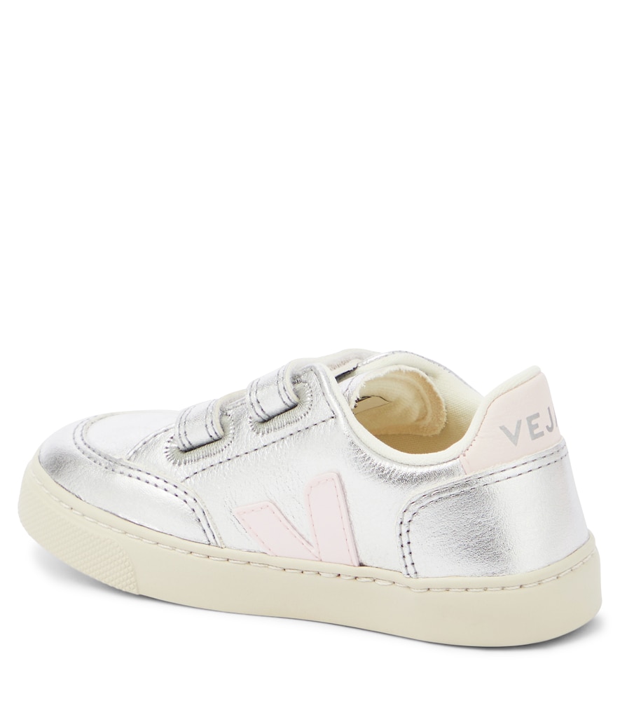  Veja Kids Veja Kids Sneakers V-12 Aus Metallic-leder 