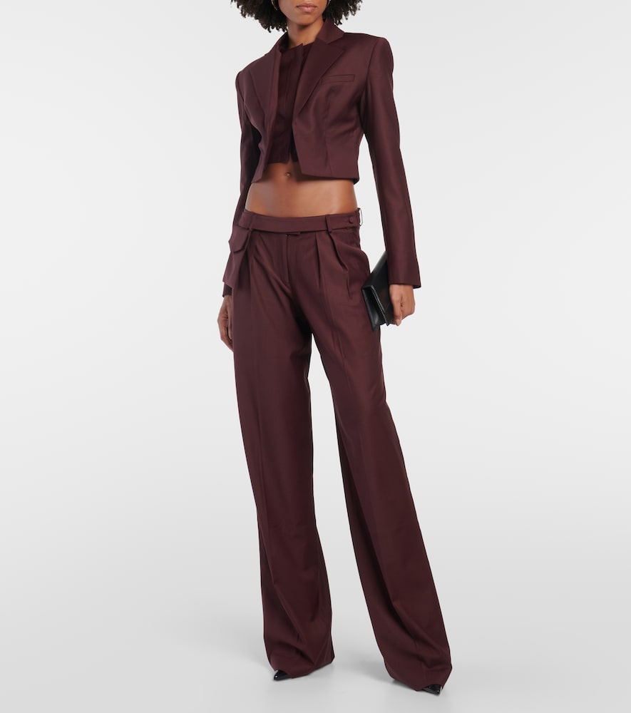 Aya Muse Sylvia mid-rise straight wool pants