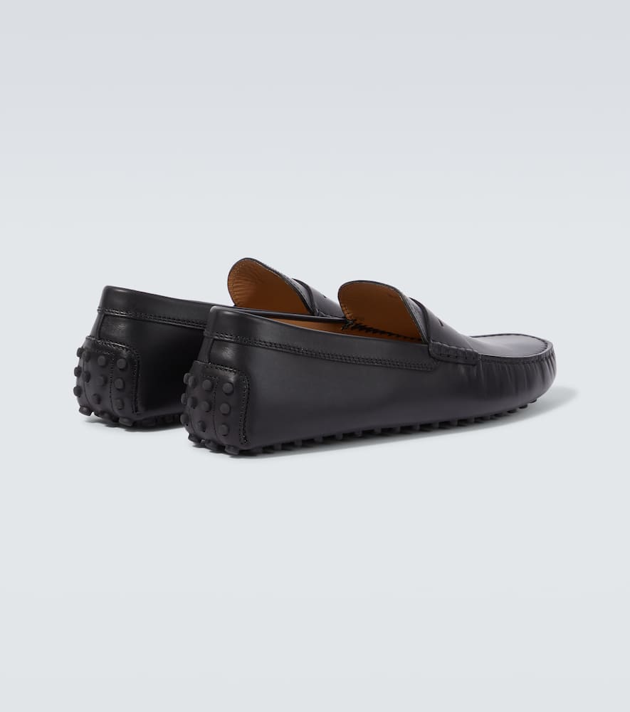 Shop Tod's Gommino Leather Driving Shoes In Black