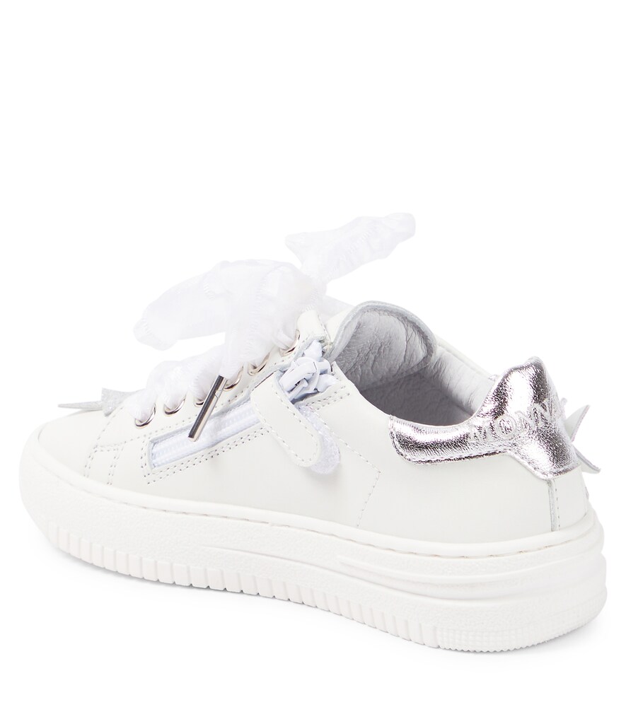  Monnalisa Monnalisa Verzierte Sneakers Aus Leder 