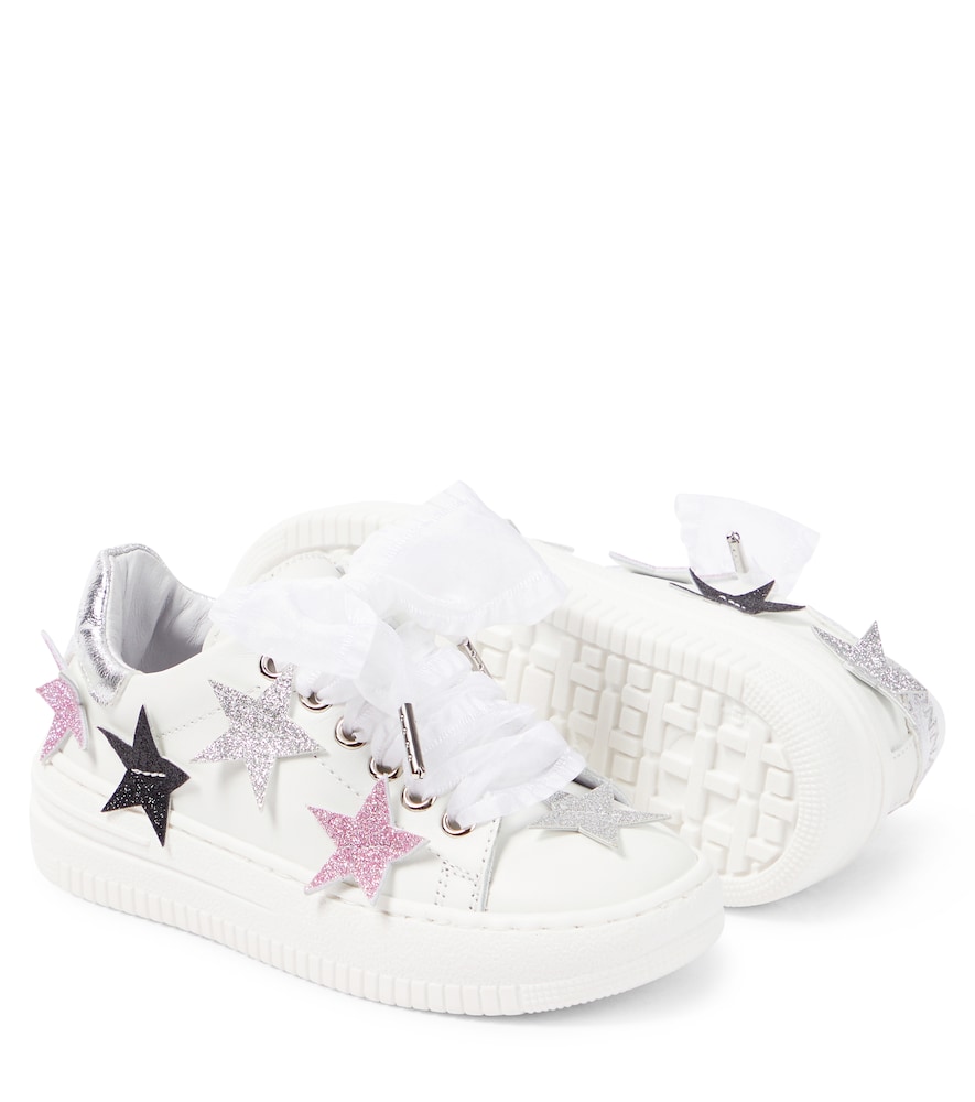  Monnalisa Monnalisa Verzierte Sneakers Aus Leder 