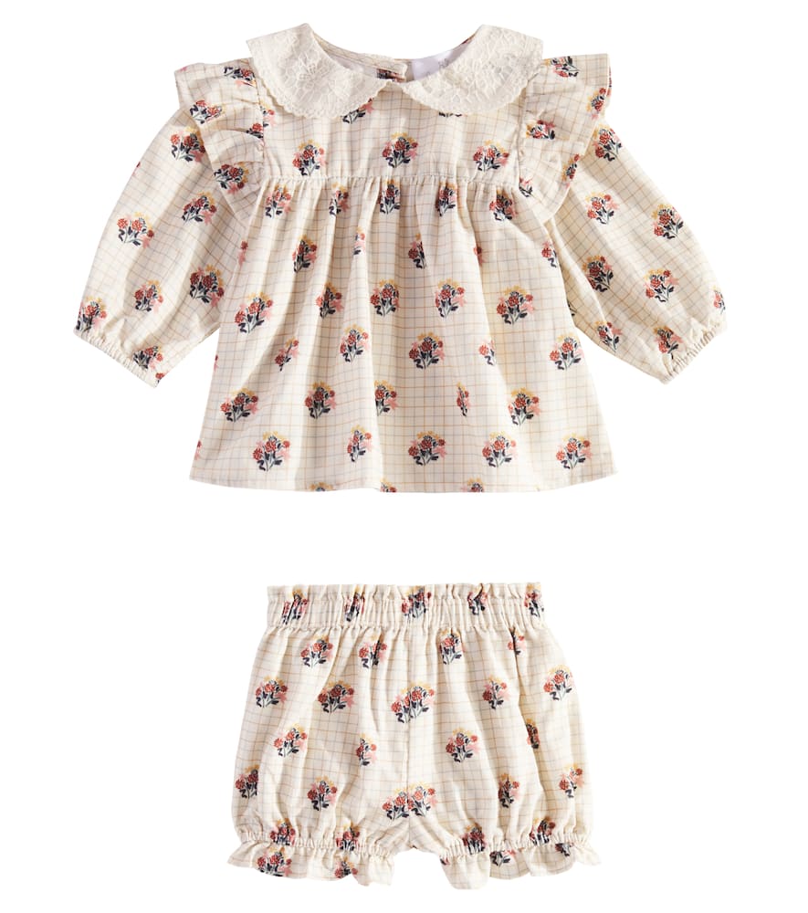 C'era Una Volta Baby Franca blouse and bloomers set