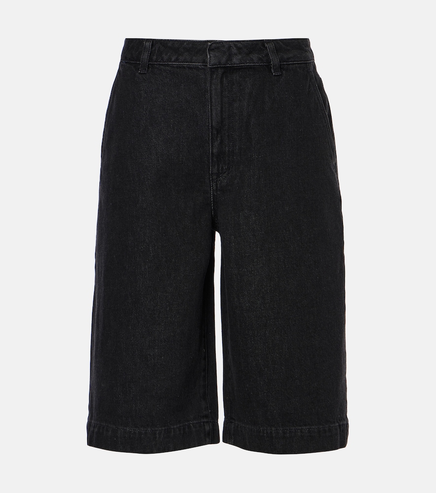 Vince Women's Black Denim Bermuda Shorts Size 28 - Mytheresa