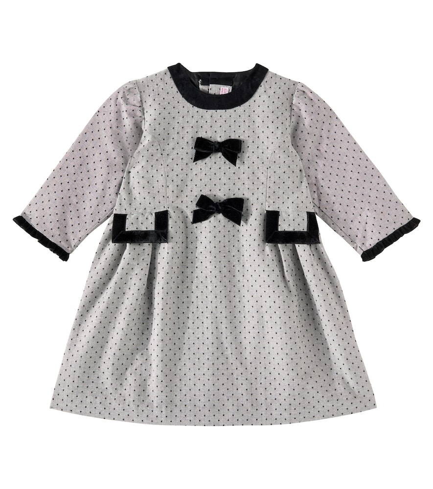 La Coqueta Penelope bow-detail polka-dot dress