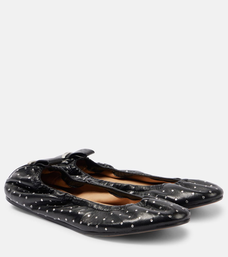 Belna embellished leather ballet flats