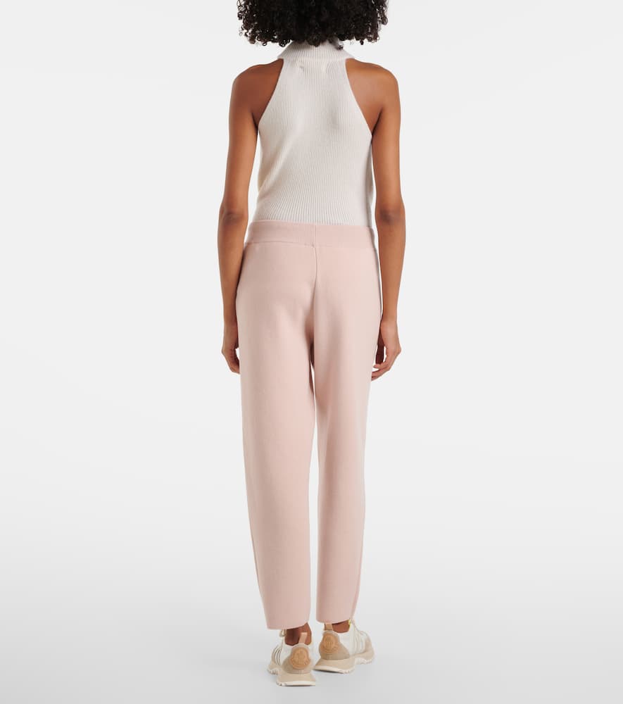 Moncler Pantalon En Laine Et Cachemire In Pink