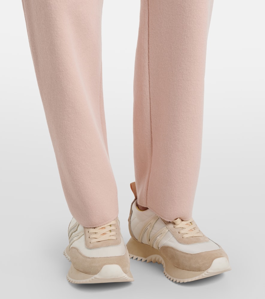 Moncler Pantalon En Laine Et Cachemire In Pink