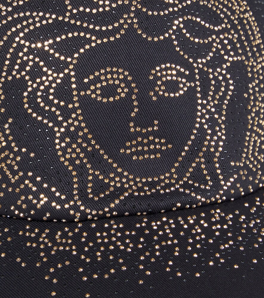  Versace Kids Versace Kids Medusa Embellished Cotton Baseball Cap 