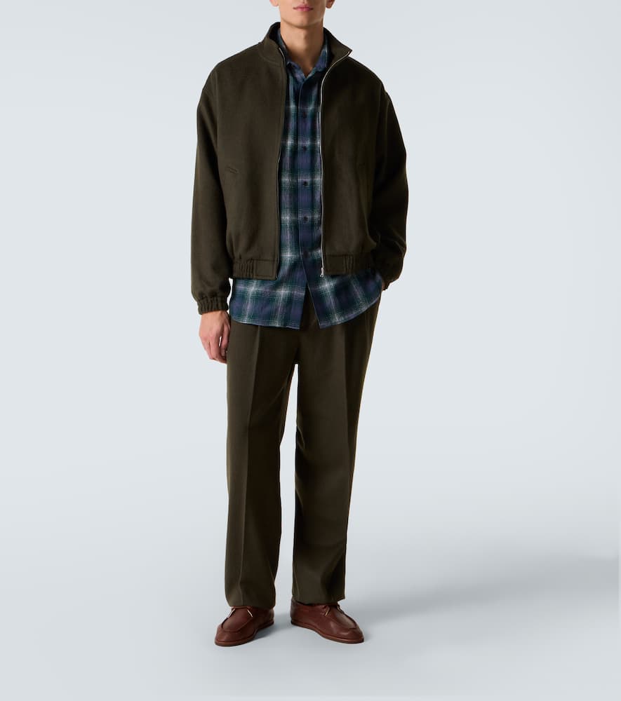 Auralee Checked wool shirt