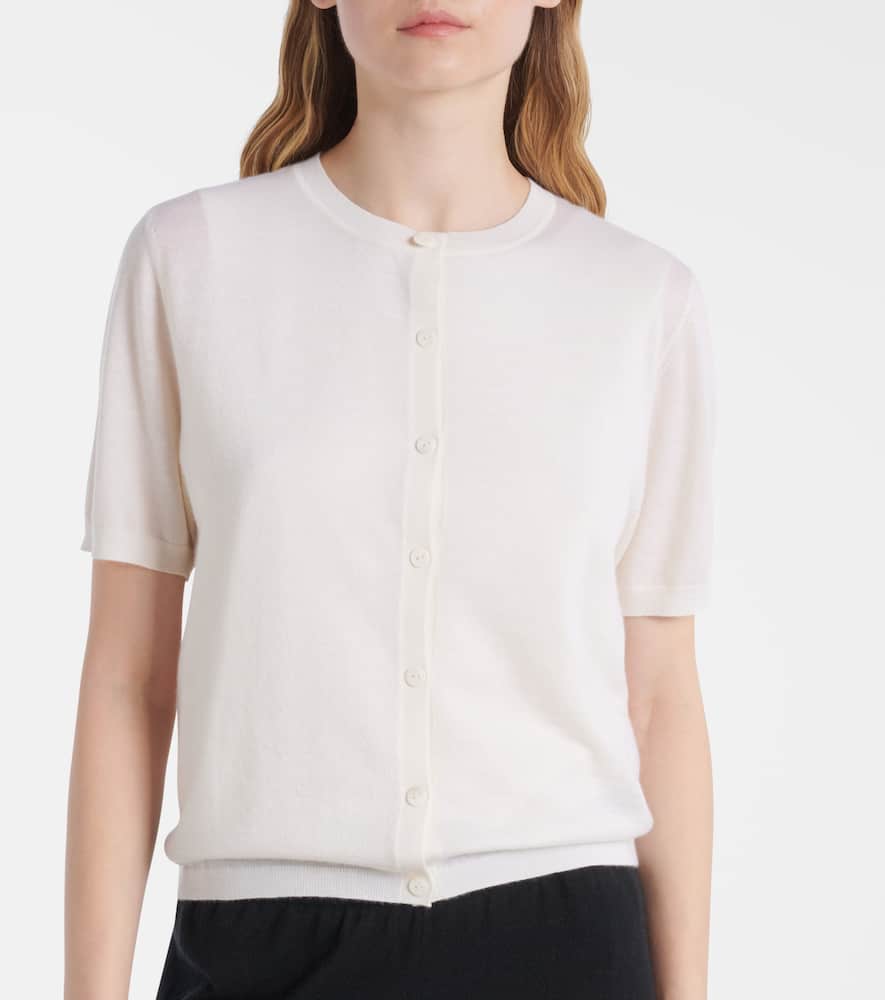 Lisa Yang Cardigan Charlotte Aus Kaschmir In White