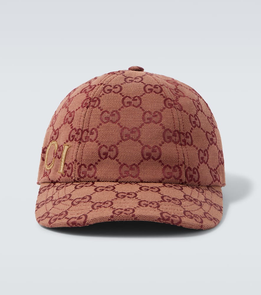 Gucci Gg Cotton-blend Baseball Cap In Burgundy
