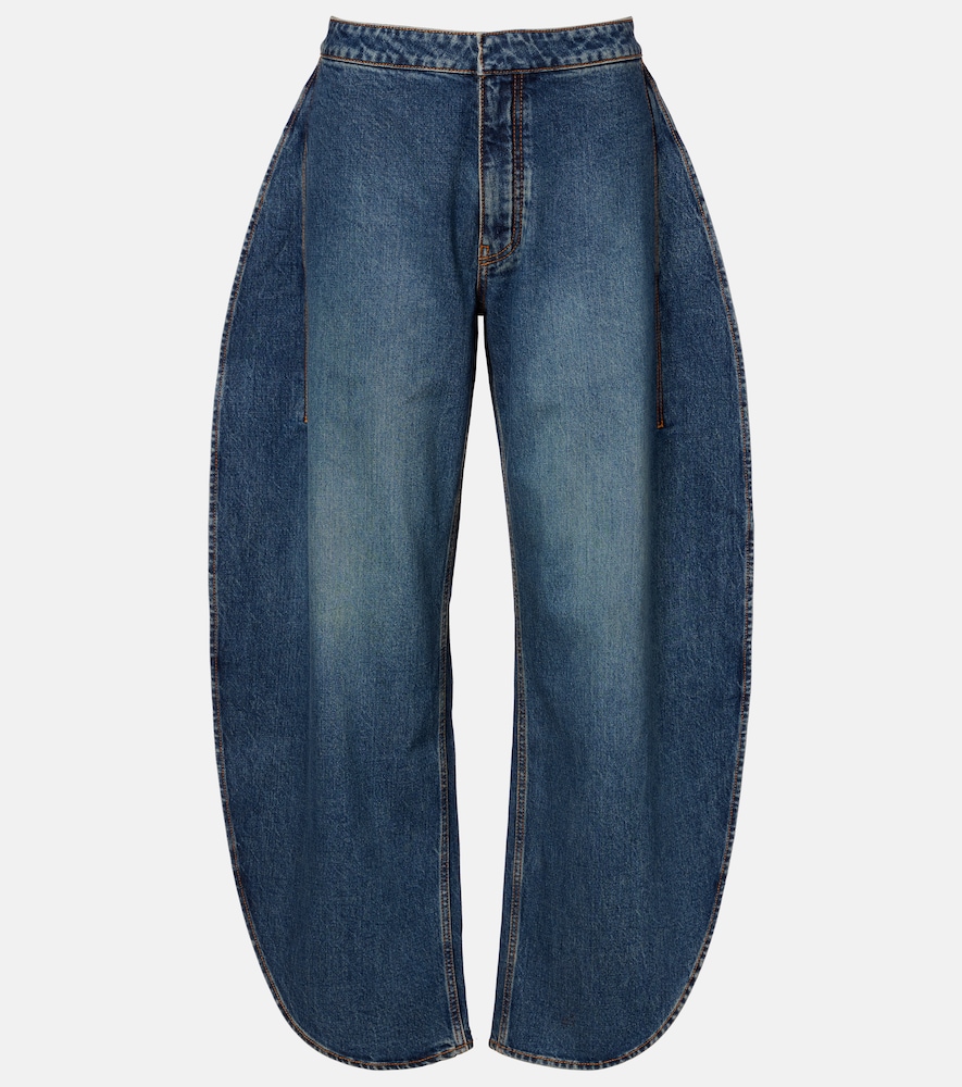 Alaia Alaïa Mid-rise barrel-leg jeans