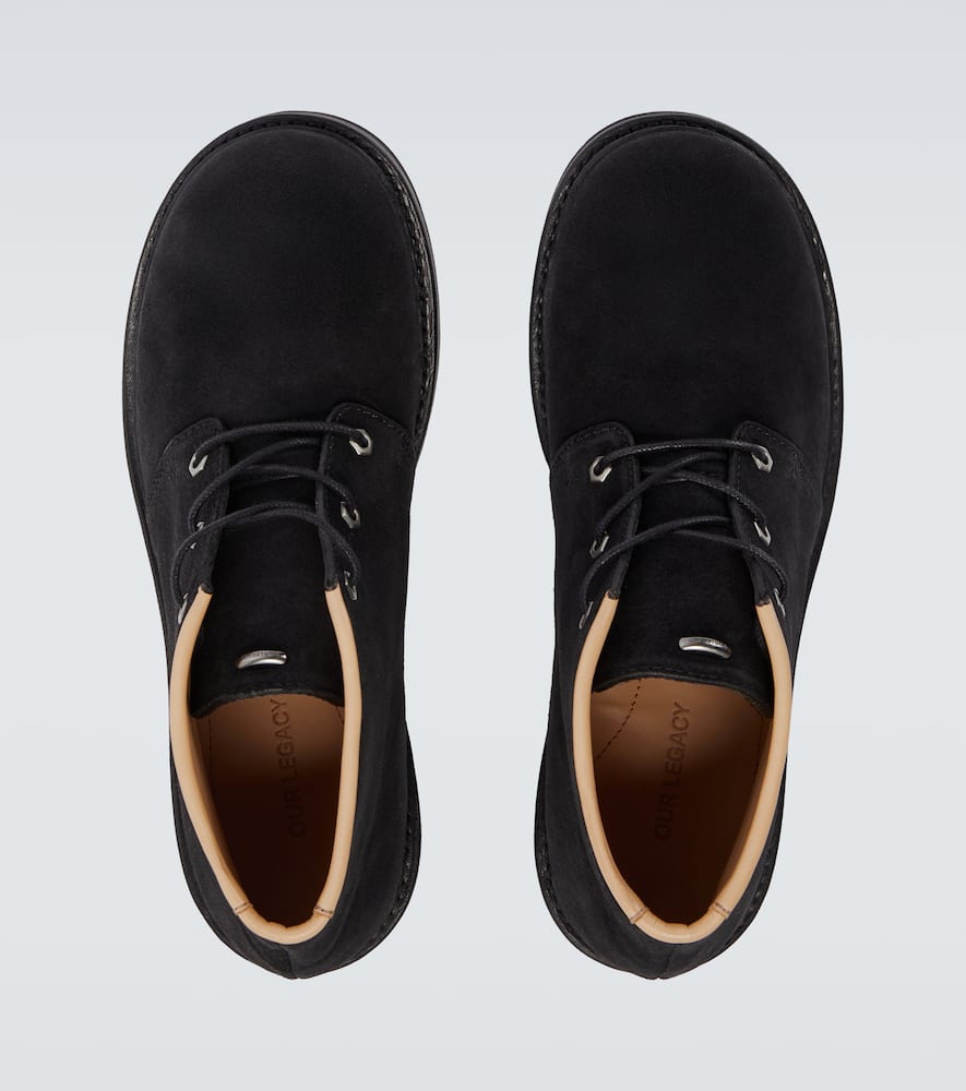 Our Legacy Chukka Boot Boots In Black Suede In Black